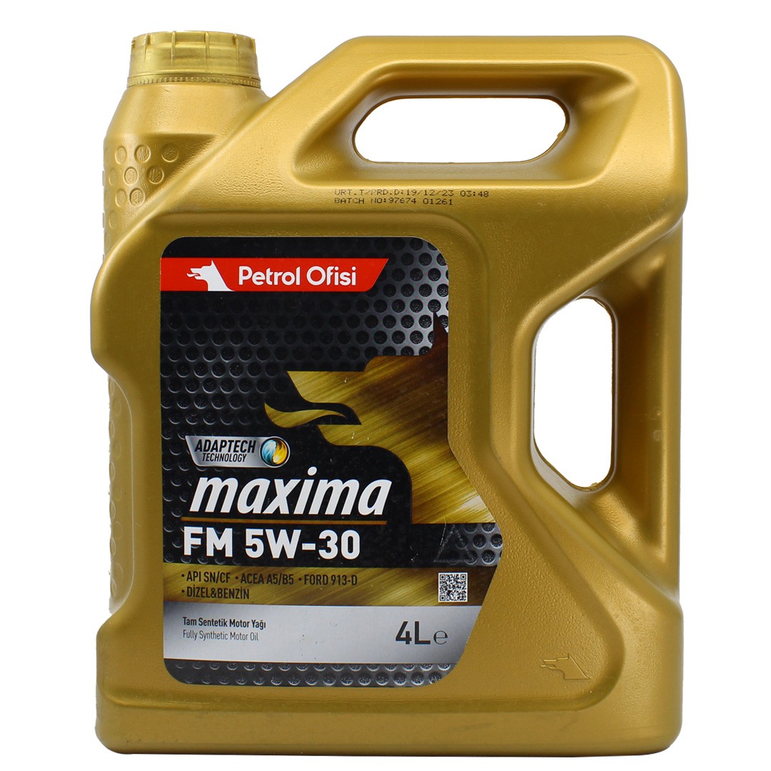 Petrol Ofisi Maxima FM 5W30 4 Lt Tam Sentetik Motor Yağı