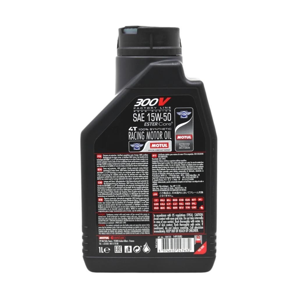 Motul 300V FL 15W50 4T 1 Lt Motosiklet Yağı (12 Adet)