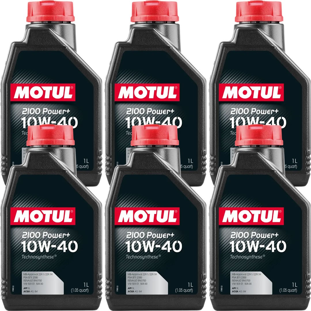 Motul 2100 Power+ 10W40 1 Lt Motor Yağı (6 Adet)