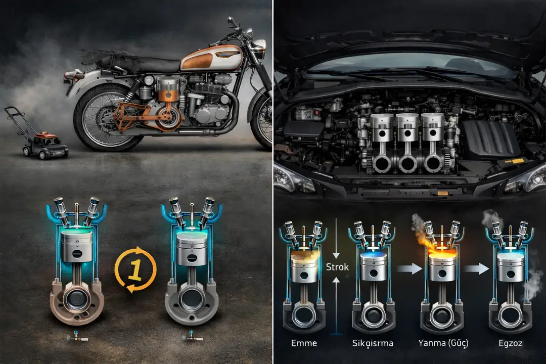 Zaman veya Strok Sayısına Göre Motor Çeşitleri