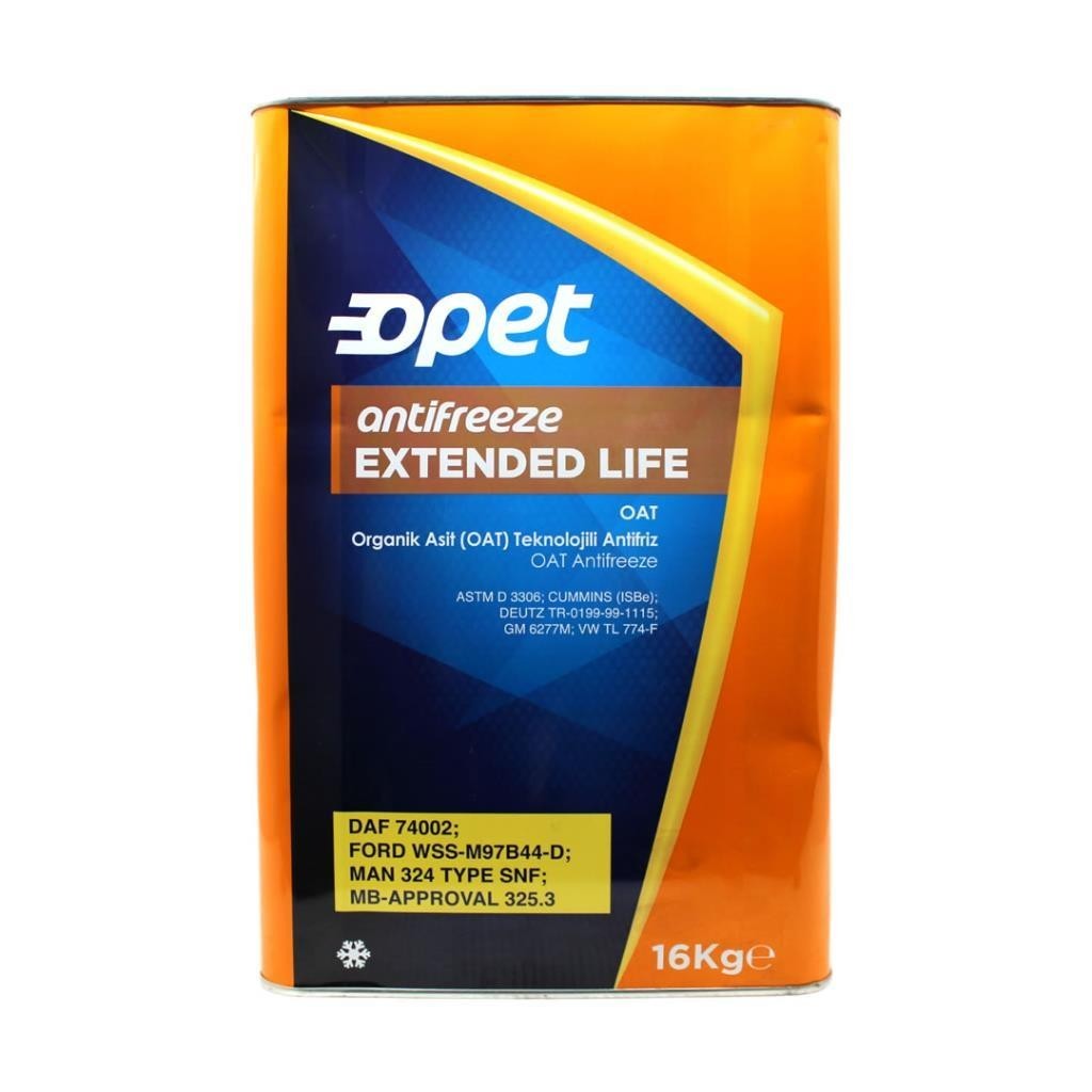 Opet Antifriz Extended Life 16 Kg Turuncu Antifiriz