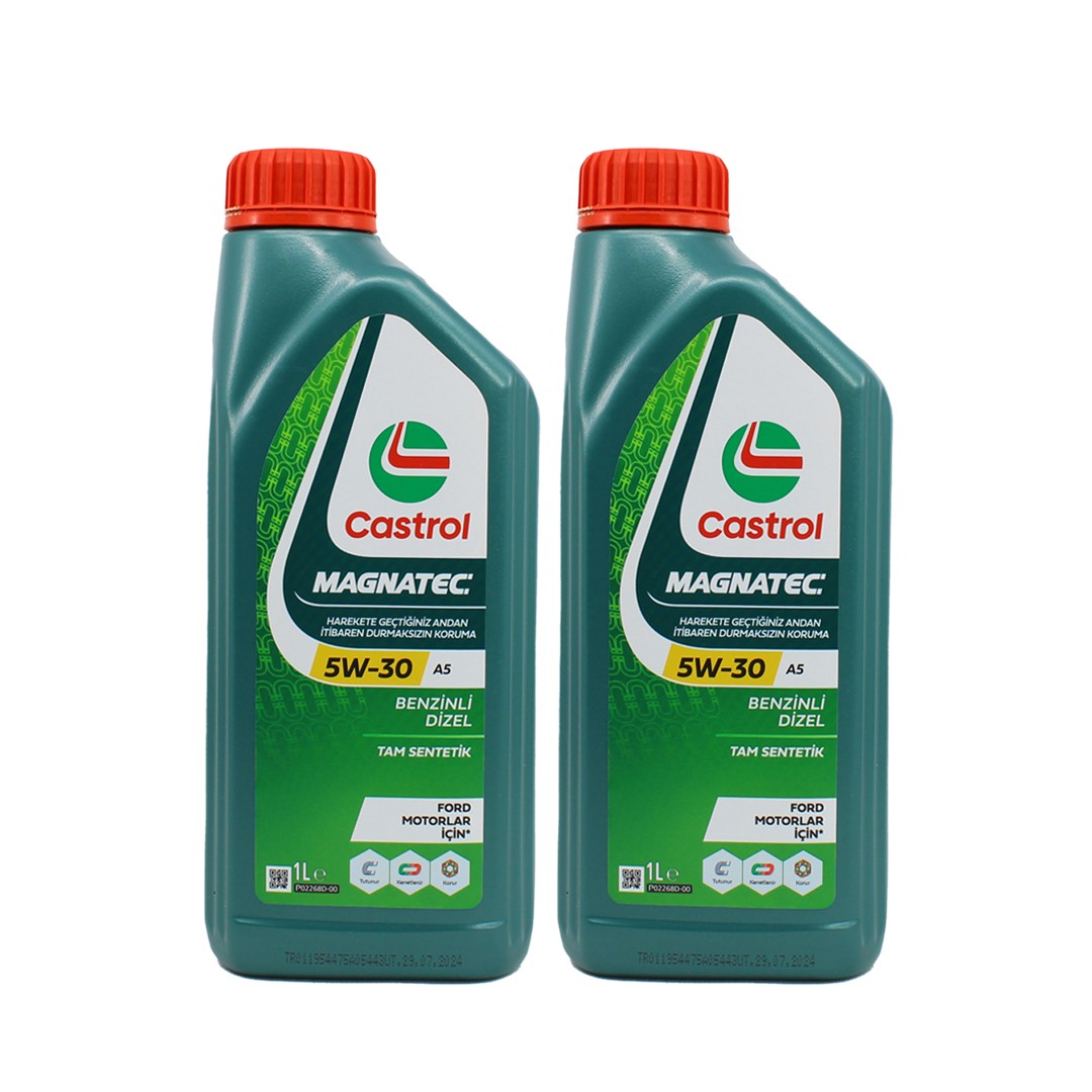 Castrol Magnatec 5W30 A5 1 Lt Tam Sentetik Motor Yağı (2 Adet)