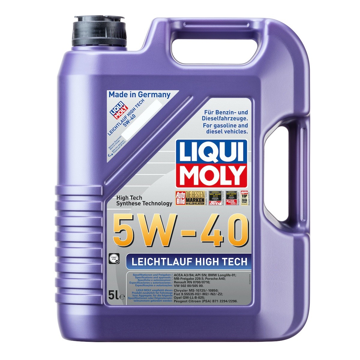 Liqui Moly Leichtlauf High Tech 5W40 5 Lt Motor Yağı (2328)