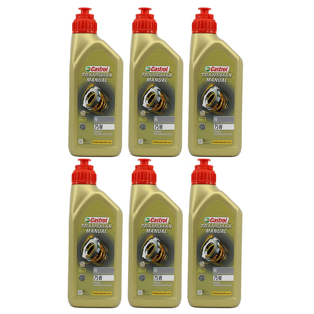 Castrol Transmax Manual FE 75W 1 Lt Şanzıman Yağı (6 Adet)