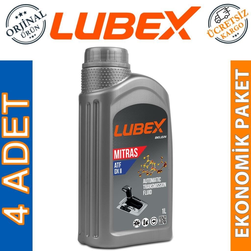 Lubex Mitras ATF DX II 1 Lt Otomatik Şanzıman Yağı (4 Adet)