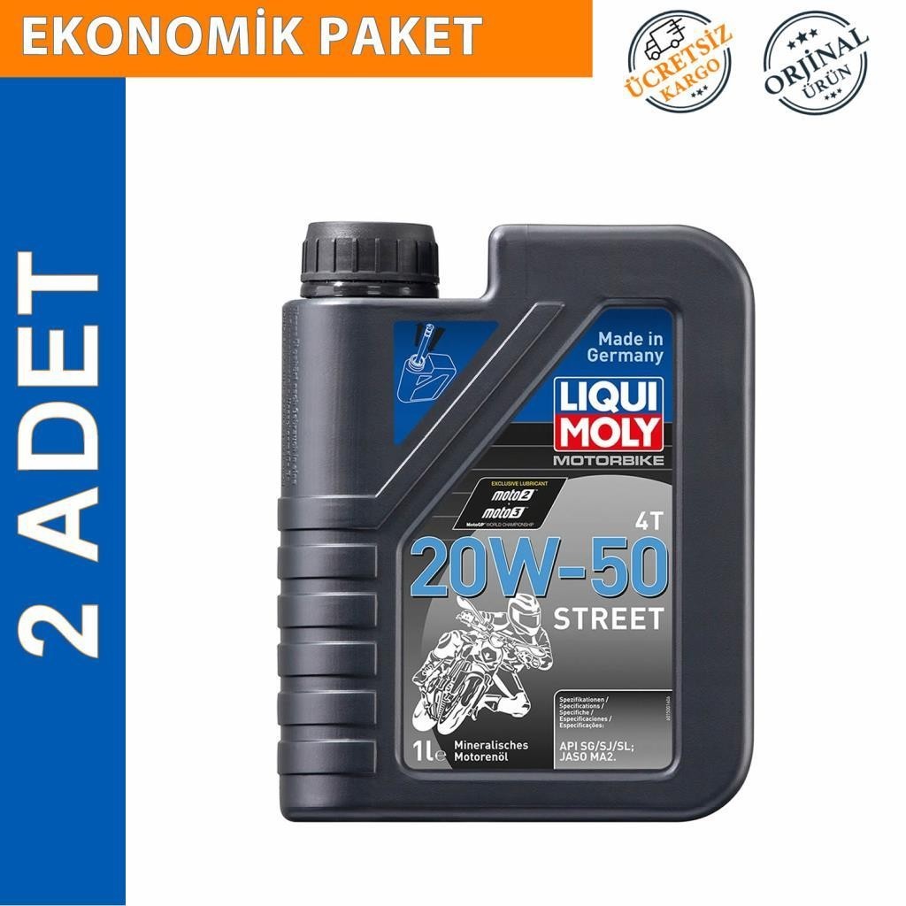 Liqui Moly 20W-50 4T Basic Street 1 Lt Motosiklet Yağı (2 Adet) (1500)