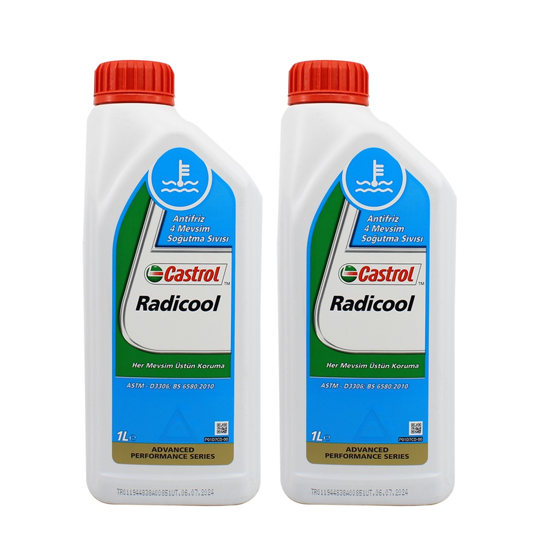 Castrol Radicool Konsantre Antifriz 1 Lt Mavi Antifriz (2 Adet)