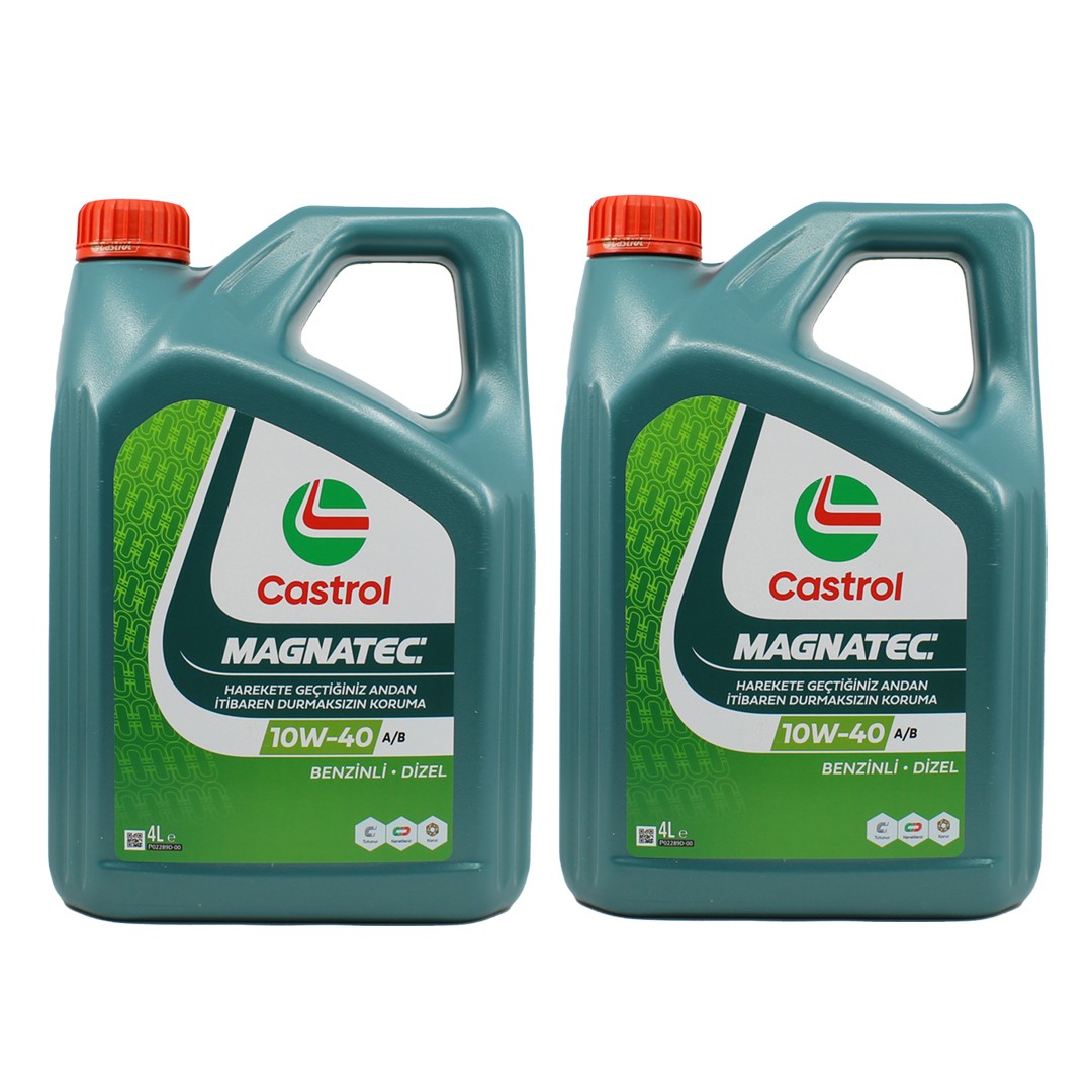 Castrol Magnatec 10W40 4 Lt Sentetik Motor Yağı (2 Adet)