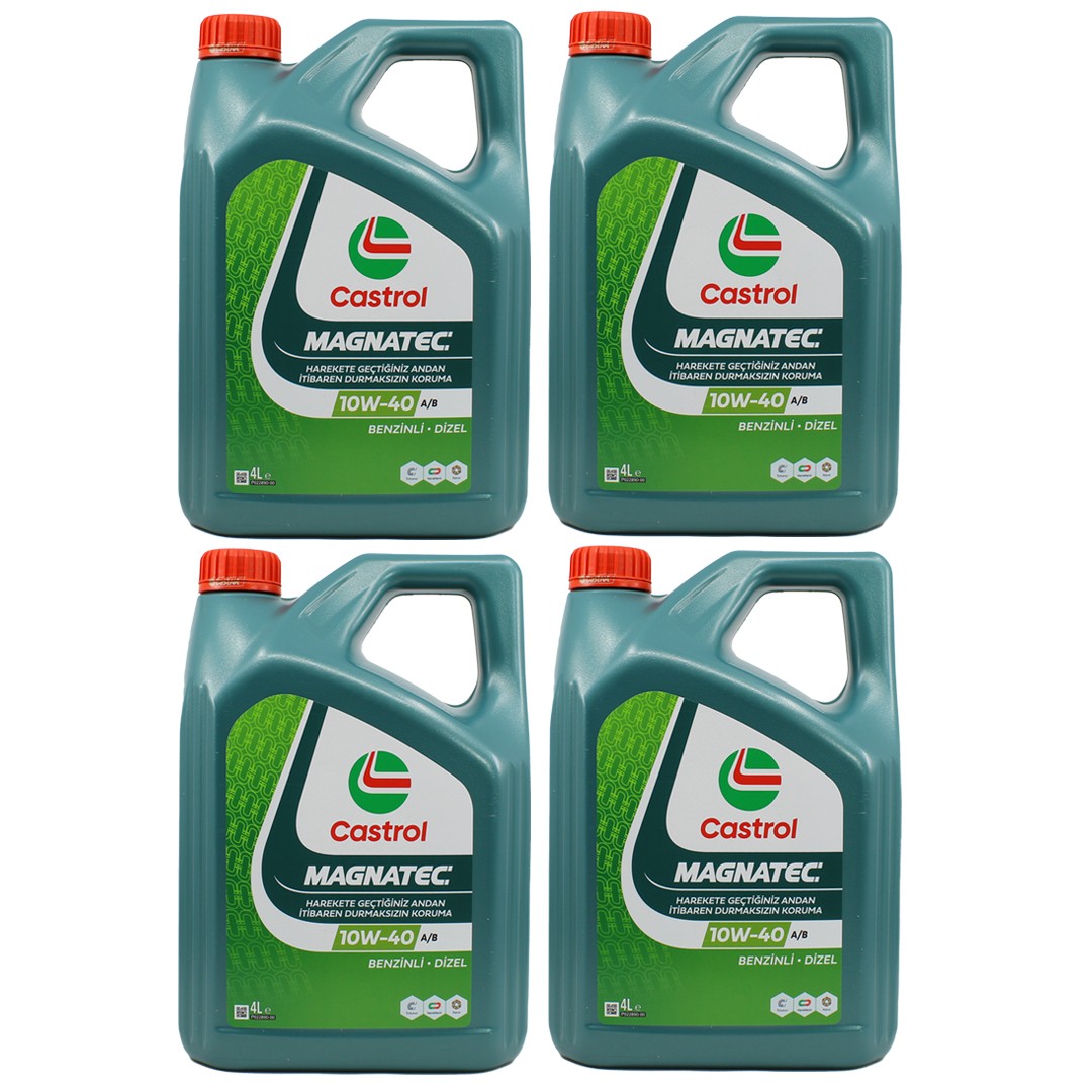 Castrol Magnatec 10W40 4 Lt Sentetik Motor Yağı (4 Adet)