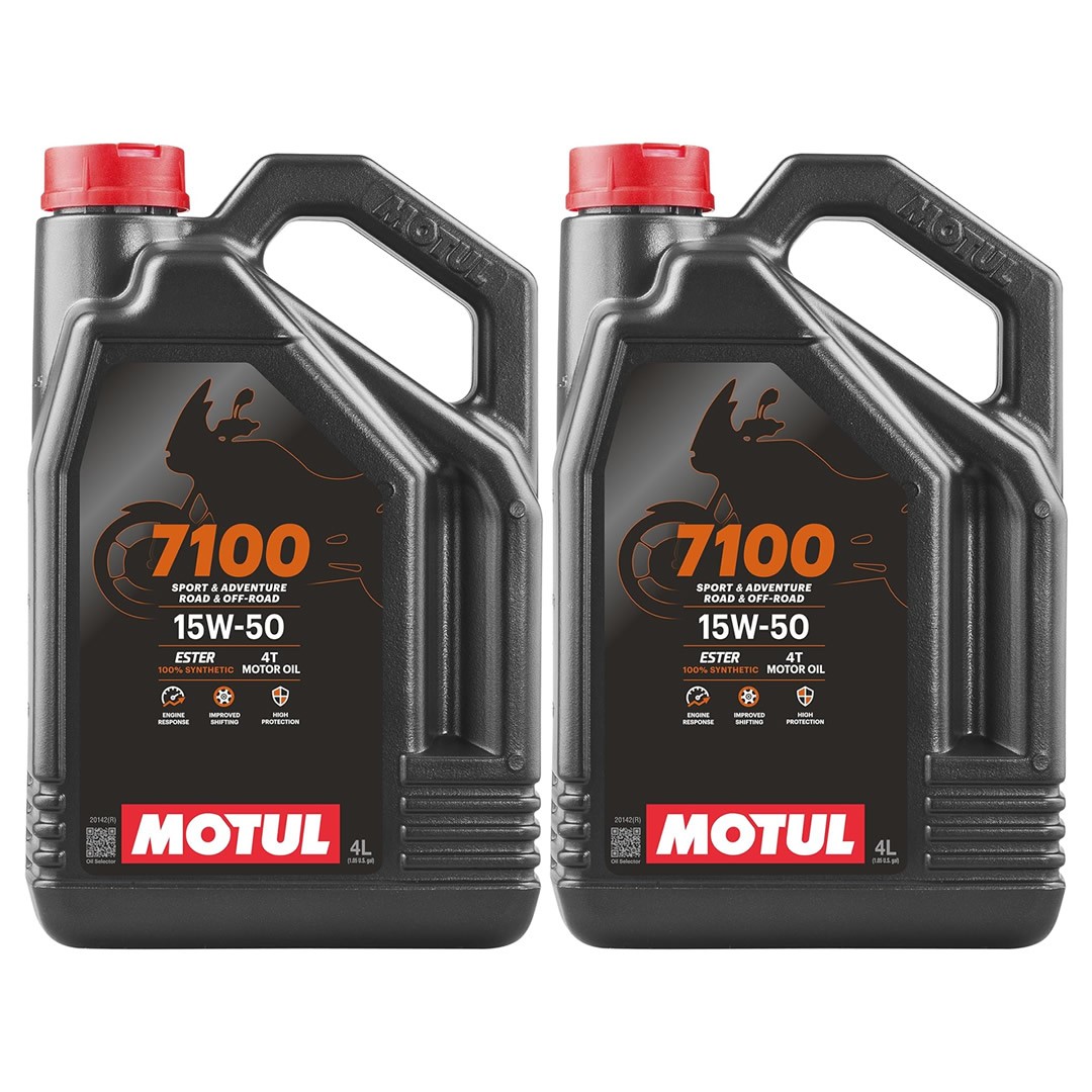 Motul 7100 4T 15W50 4 Lt Motosiklet Yağı (2 Adet)