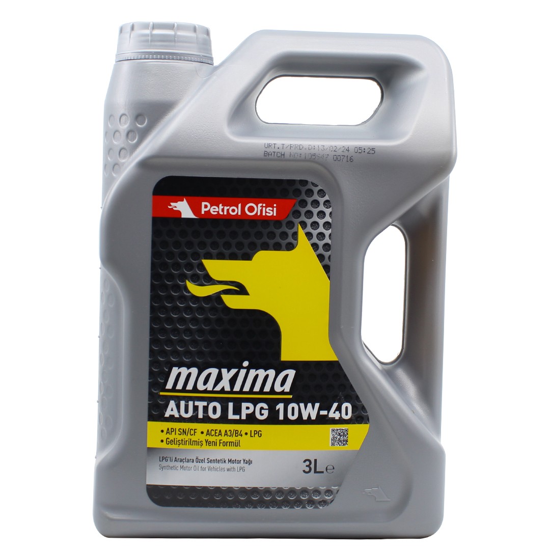 Petrol Ofisi Maxima Auto LPG 10W40 3 Lt Motor Yağı