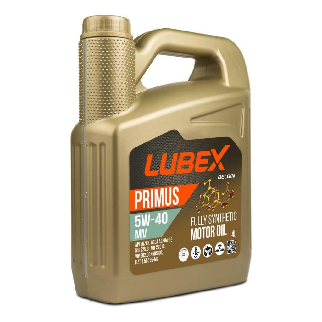 Lubex Primus MV 5W40 4 Lt Tam Sentetik Motor Yağı (2 Adet)