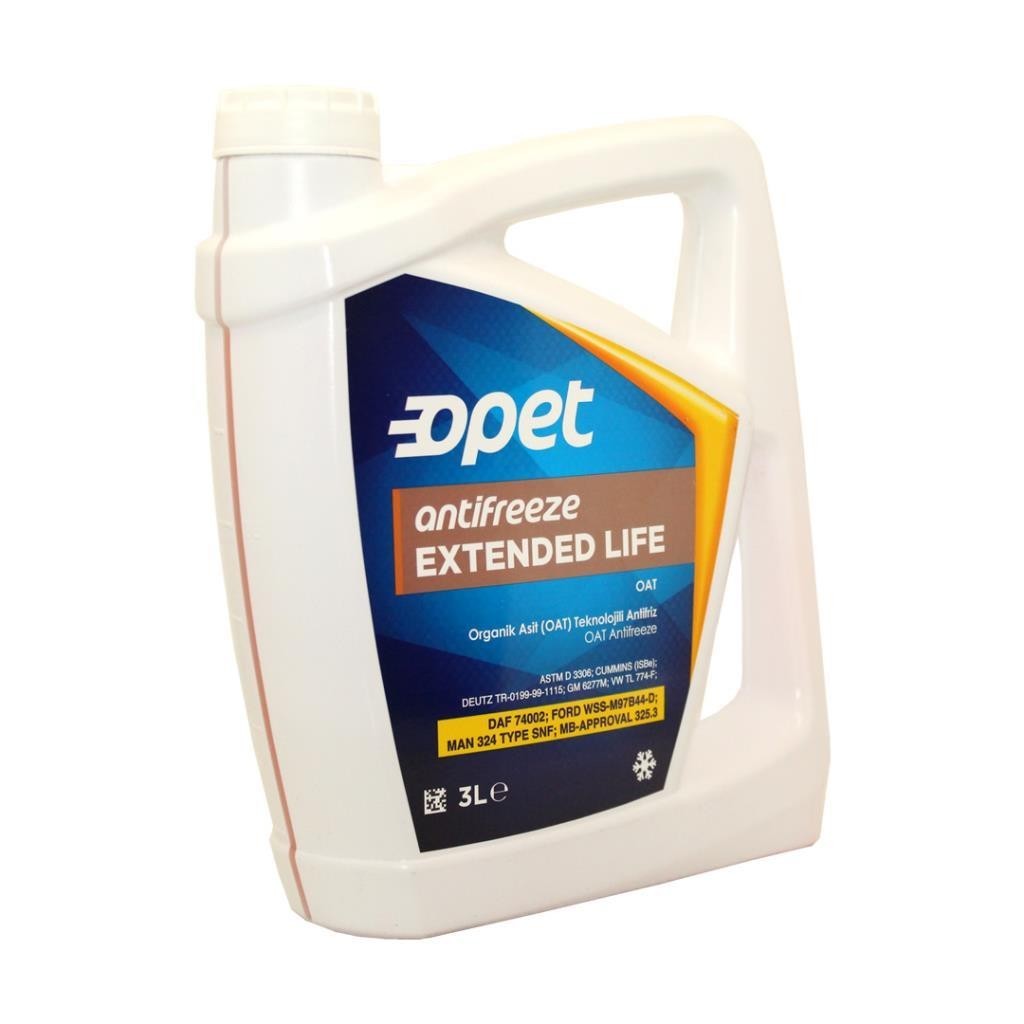 Opet Antifriz Extended Life 3 Lt Turuncu Antifiriz