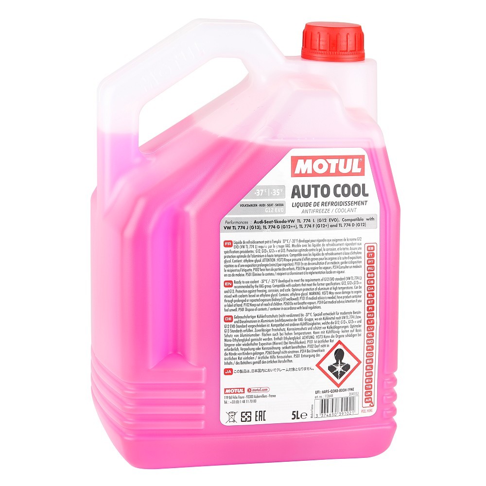 Motul Auto Cool G12 Evo 5 Lt Kırmızı Antifriz