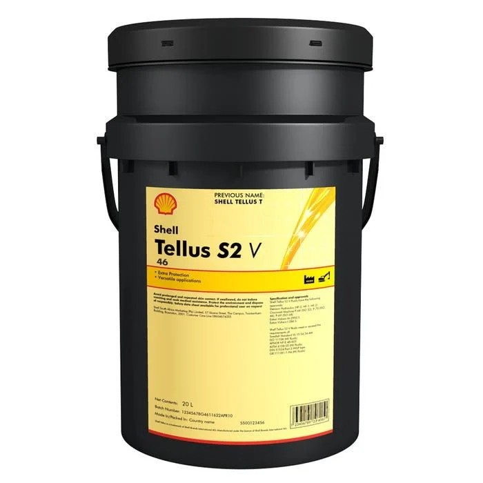 Shell Tellus S2 V 46 20 Lt Yüksek Performanslı Hidrolik Yağ