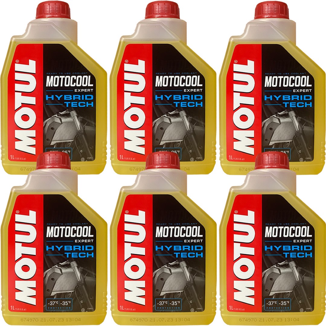 Motul Motocool Expert 1 Lt Motosiklet Sarı Antifriz (6 Adet)