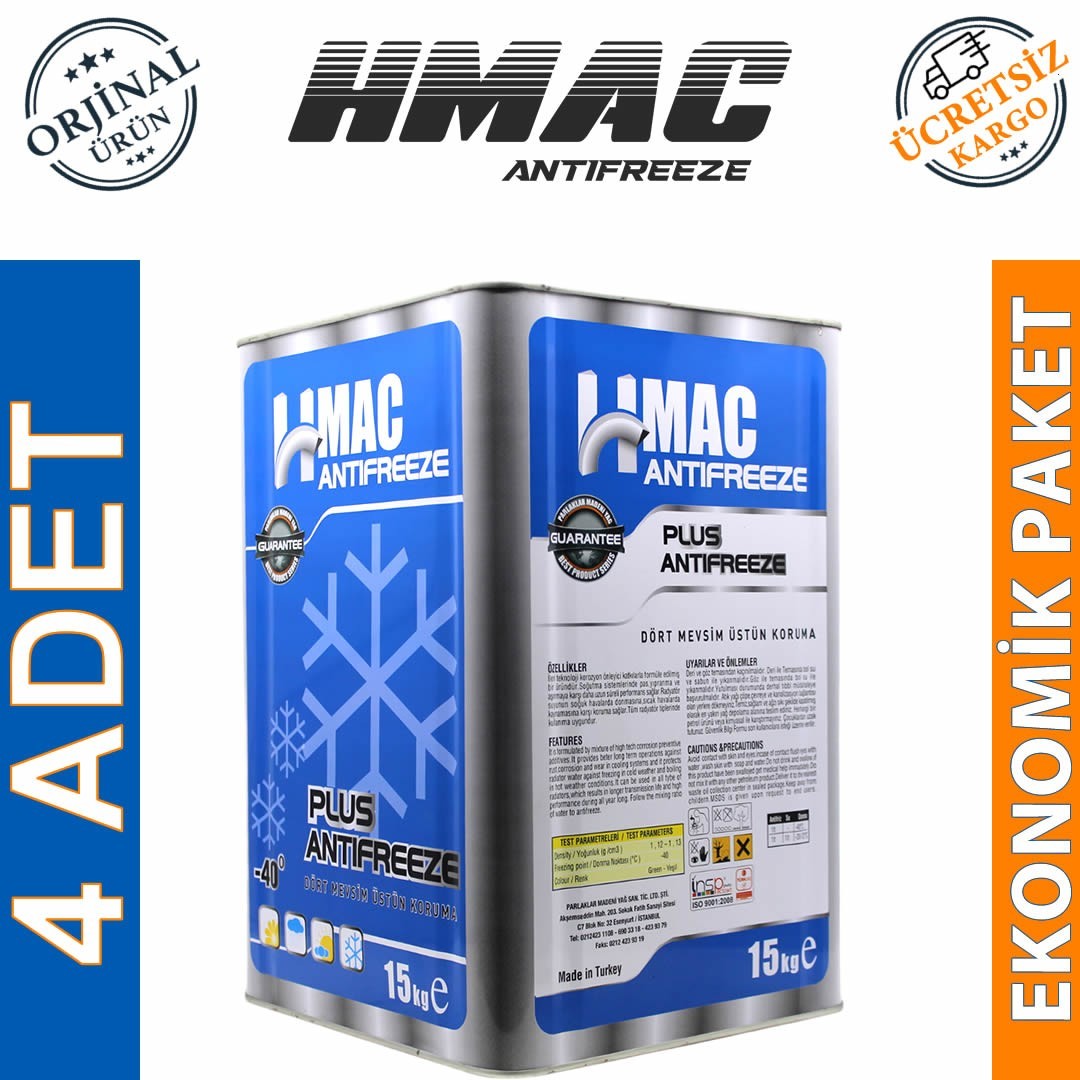 H-Mac Antifriz -40 Derece 15 Kg (4 Adet)