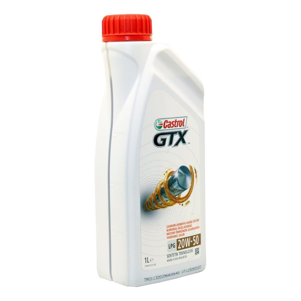 Castrol GTX LPG 20W50 1 Lt Motor Yağı (4 Adet)