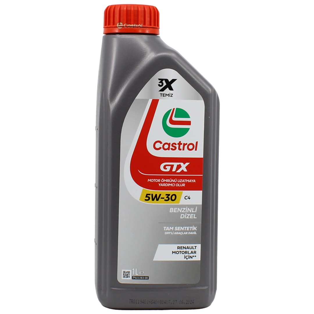 Castrol GTX 5W30 C4 1 Lt Partiküllü Motor Yağı