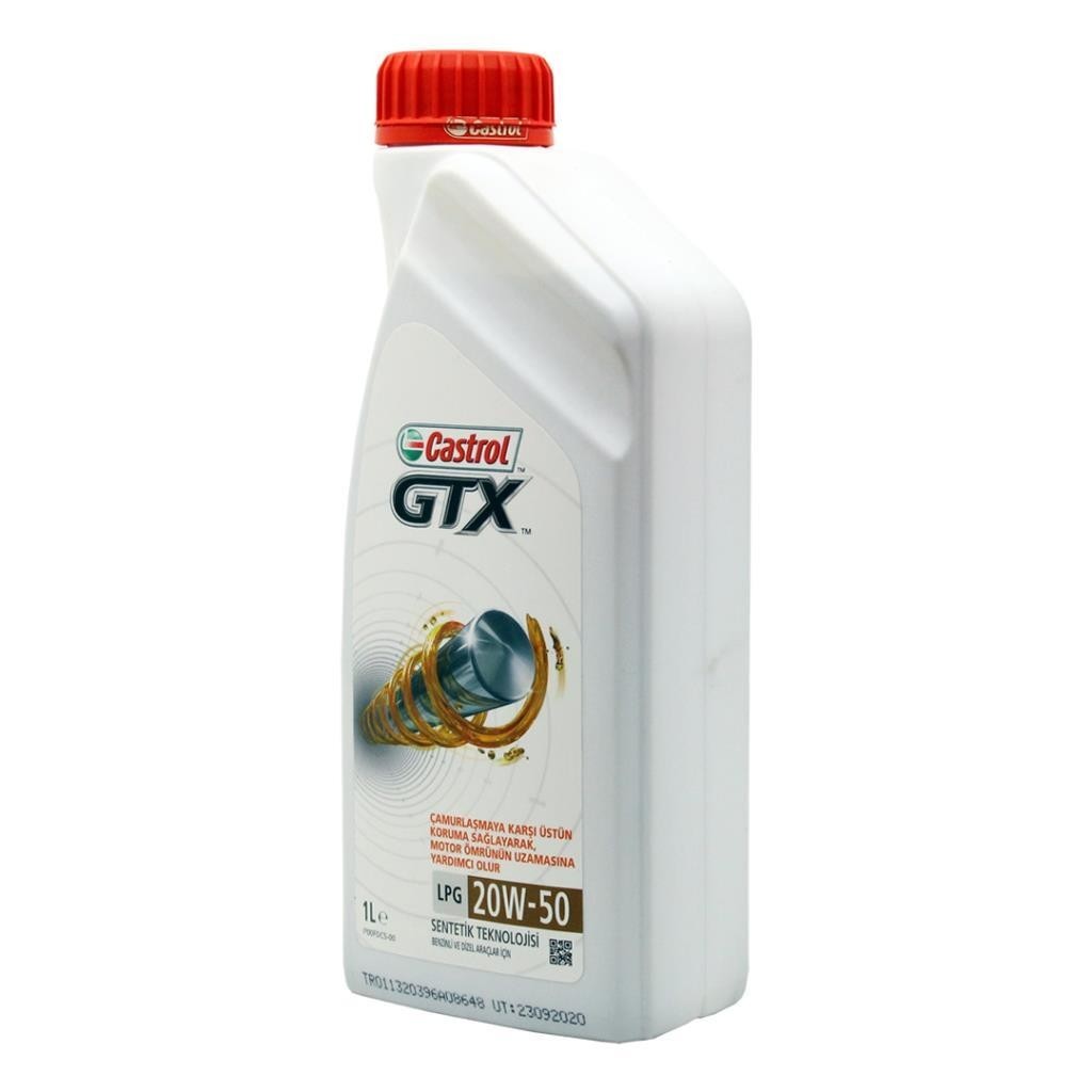 Castrol GTX LPG 20W50 1 Lt Motor Yağı (4 Adet)