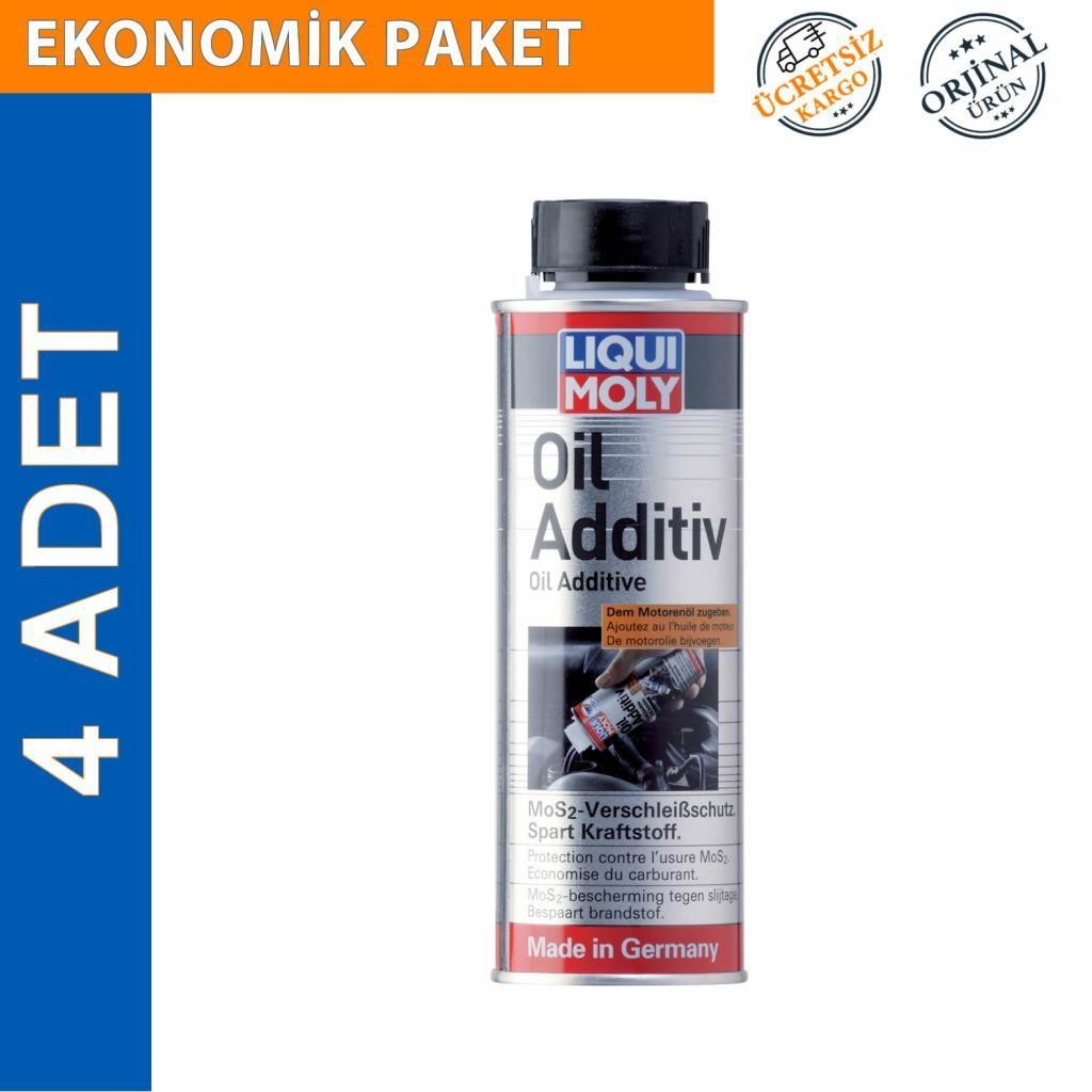 Liqui Moly Oil Additiv 200 ML MoS2'li Yağ Katkısı (4 Adet) (1012)
