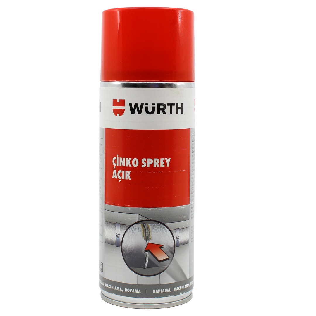 Würth Çinko Sprey Açık Renkli 400 Ml Galvaniz Koruyucu