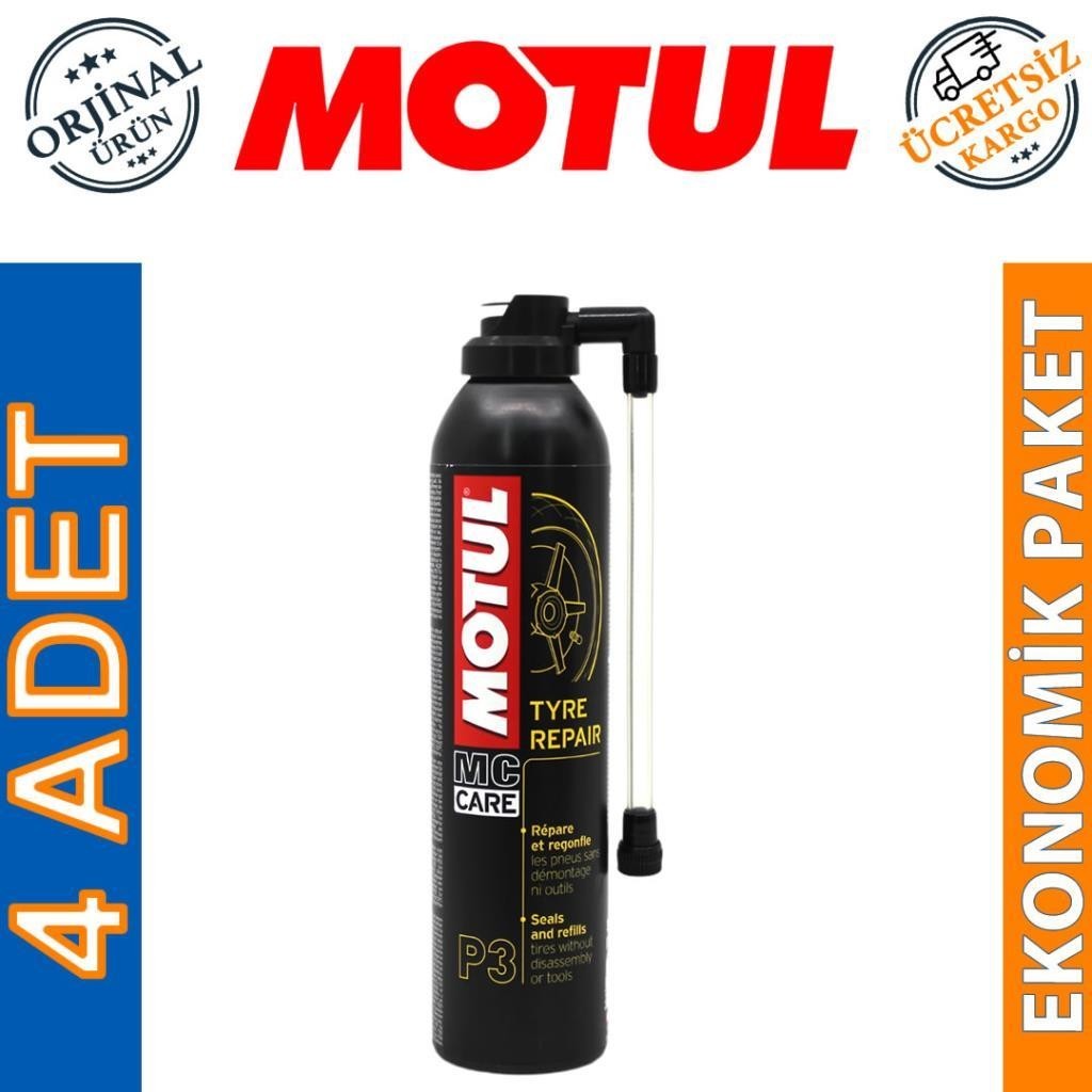 Motul P3 Tyre Repair Sprey 300 Ml Lastik Tamir Kiti (4 Adet)