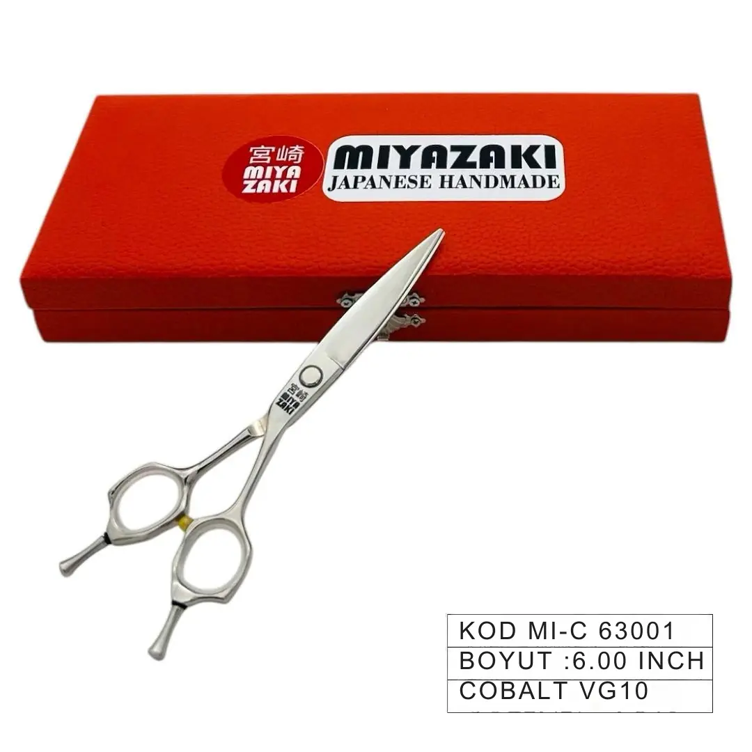 Miyazaki Japanese Handmade 6” MI-C 63001 Cobalt VG10 Kuaför Makası