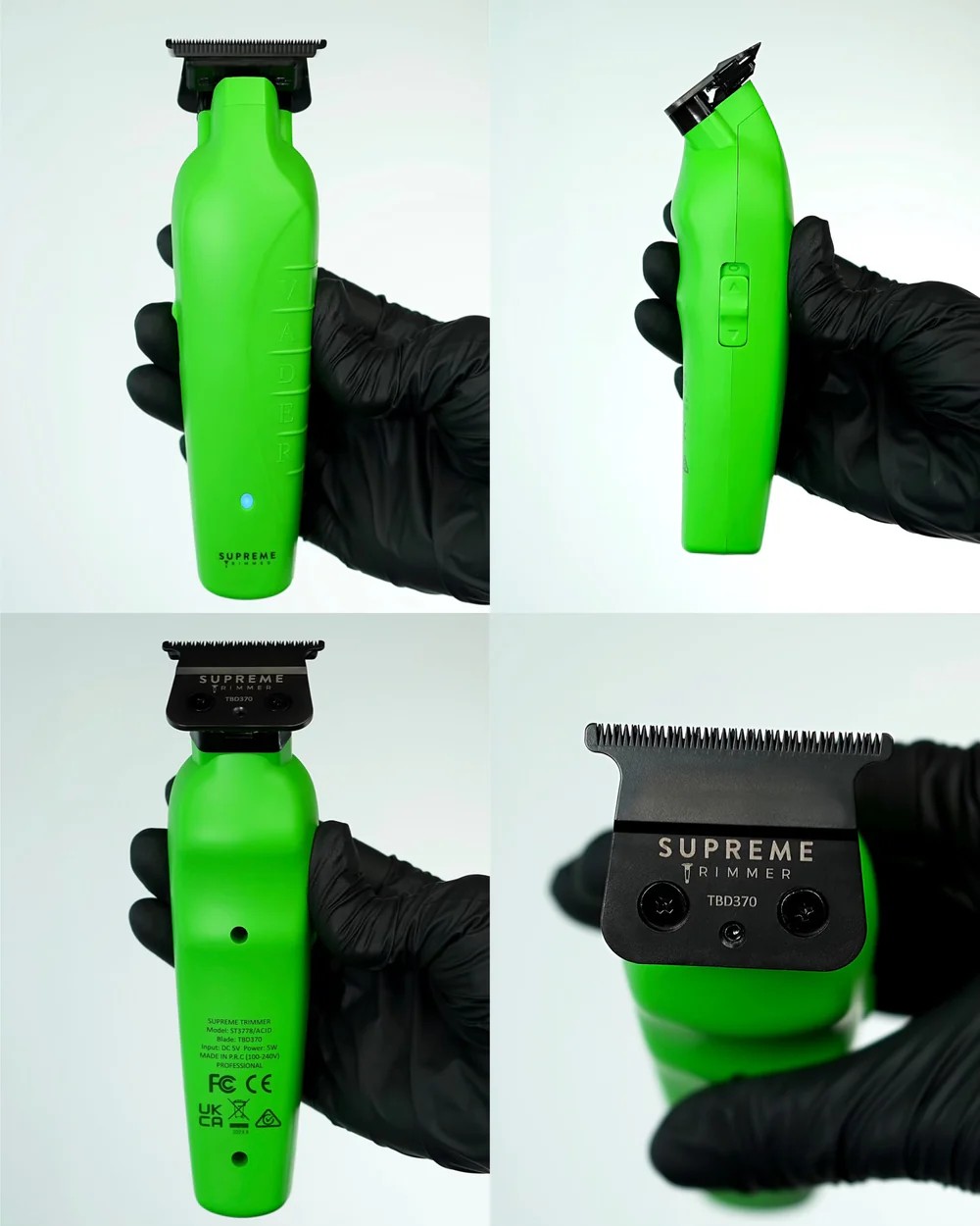 Supreme Trimmer İguana Vader Trimmer Tıraş Makinesi Saç Sakal Kesim Çizim Dlc T Bıçak Kablosuz 7200 Rpm