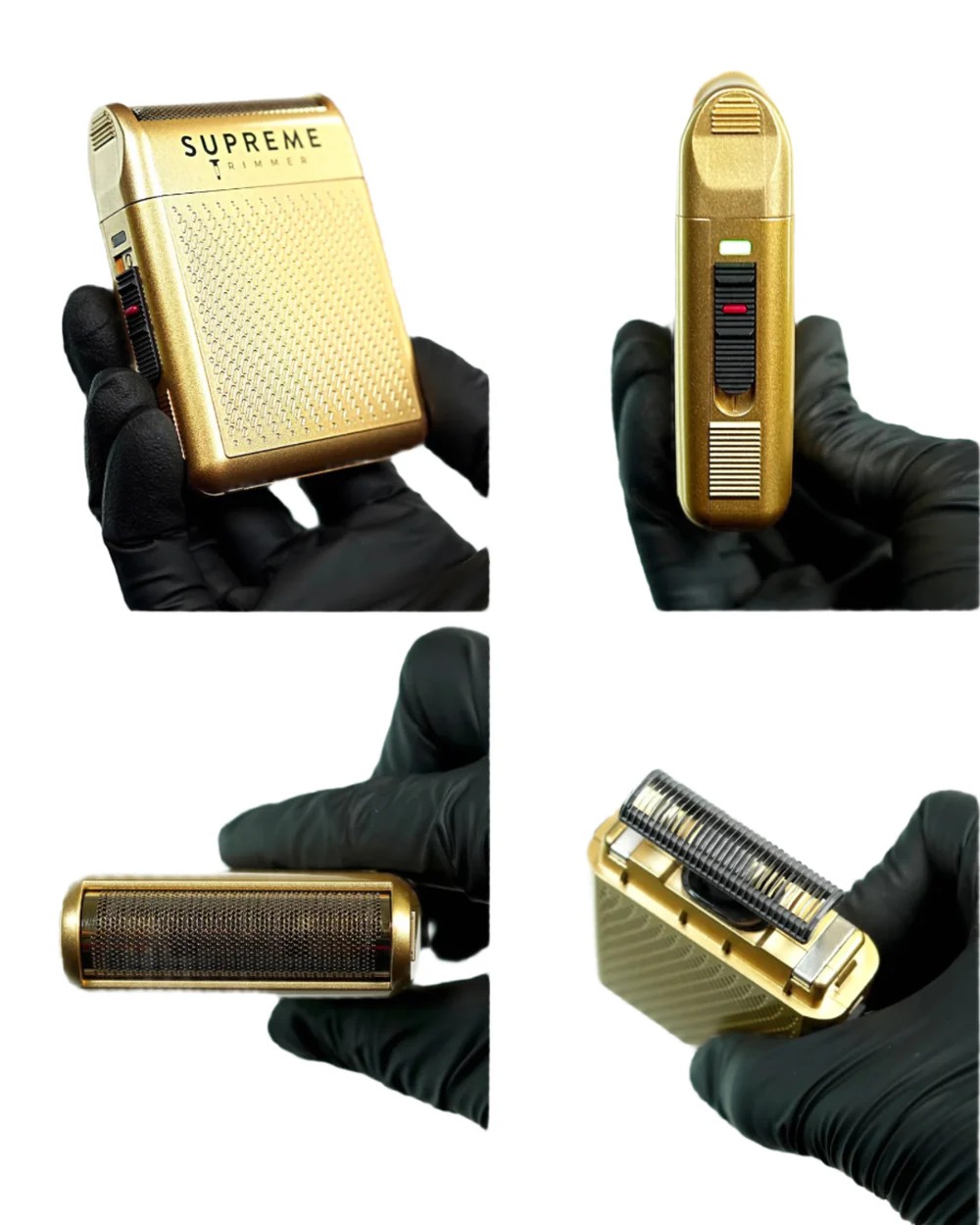 Supreme Trimmer Solo Altın Tek Folyo Shaver Tıraş Makinesi | Ultra Kompakt, 7800 RPM Motor