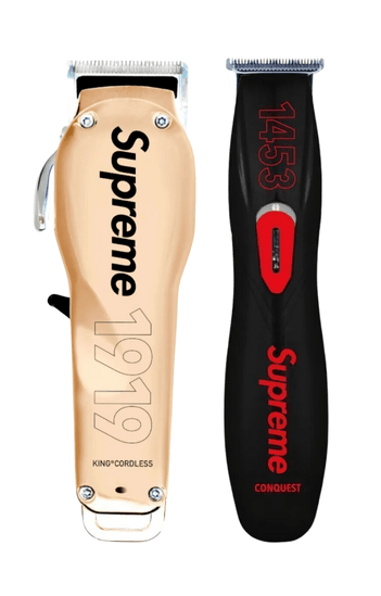 Supreme 1453 Conquest Trimmer & Supreme 1919 King Cordless Kablosuz Saç, Sakal ve Ense Kesim ve Tasarım Makinesi