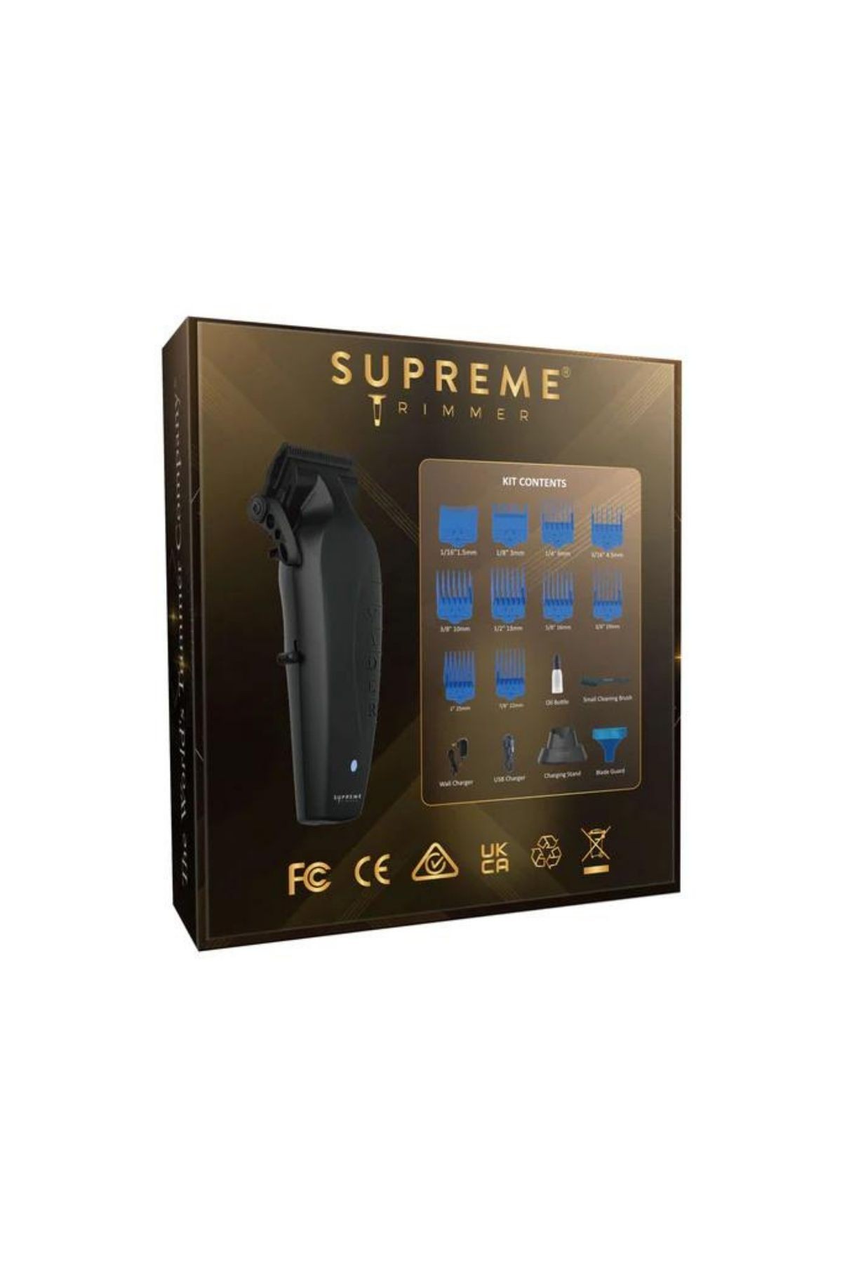 Supreme Trimmer Vader Clipper Saç Tıraş Makinesi DLC Taper Bıçak 7500 RPM