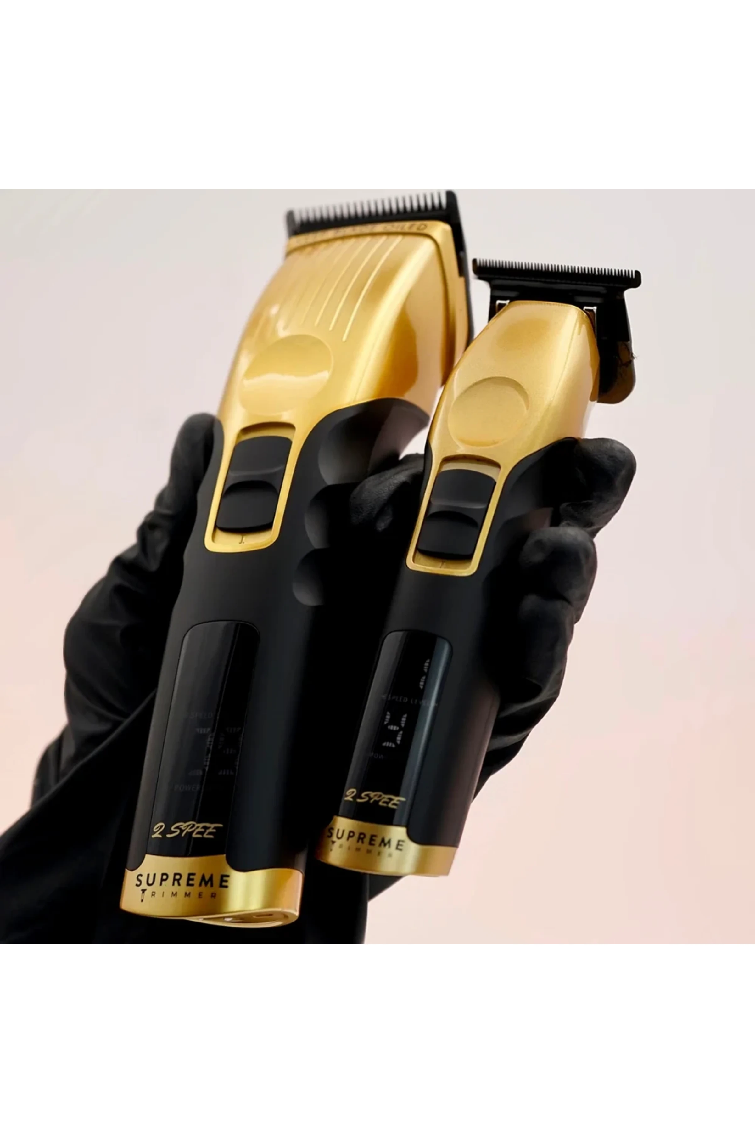 Supreme Trimmer 2Spee Trimmer & Clipper Tıraş Makinesi Paketi - Ultra Sessiz, LCD Göstergeli, Çıkarılabilir Bıçaklı