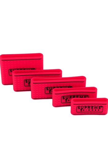 Supreme Trimmer Kırmızı Clipper Grip 5’li Set – Tüm Bedenler İçin Silikon Tutuş Aparatları