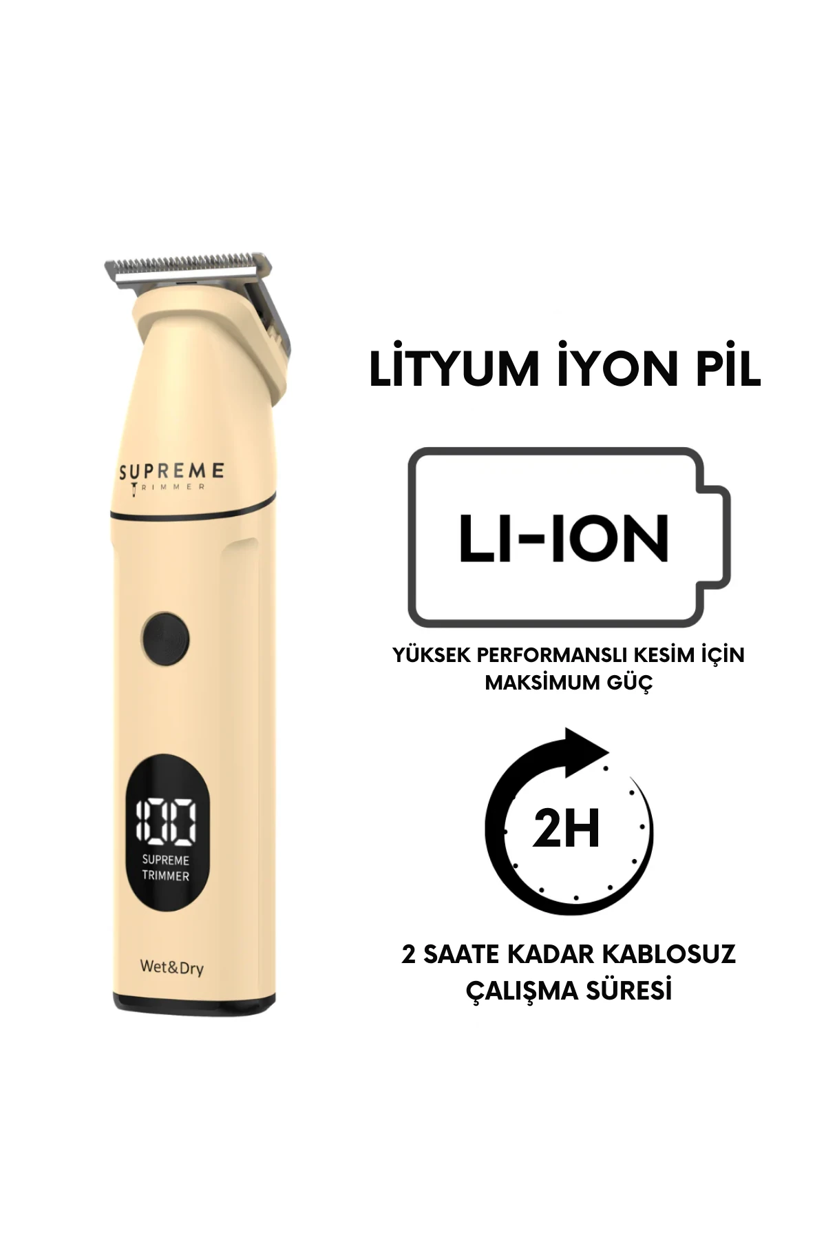 Supreme Trimmer Multigroomer 4.0 Islak/Kuru 14 Parça Set Tıraş Makinesi – Saç Sakal Yüz Vücut Burun Kulak Tıraş Makinesi 4 Manyetik Başlık, Pil Ekranı, Seyahat Kilidi