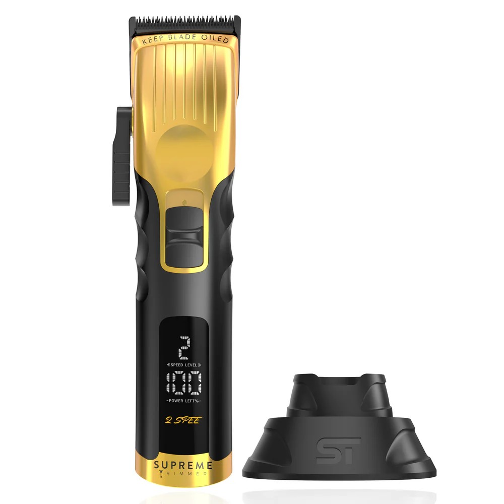Supreme Trimmer Gold 2Spee Clipper Tıraş Makinesi – İki Hız Ayarlı, Çıkarılabilir Bıçaklı, Ultra Sessiz