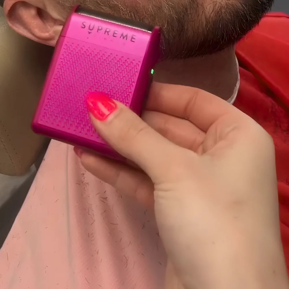 Supreme Trimmer Pembe Solo Folyo Shaver Tıraş Makinesi | Sessiz BLDC Motor, Kablosuz Kullanım, Hızlı Şarj
