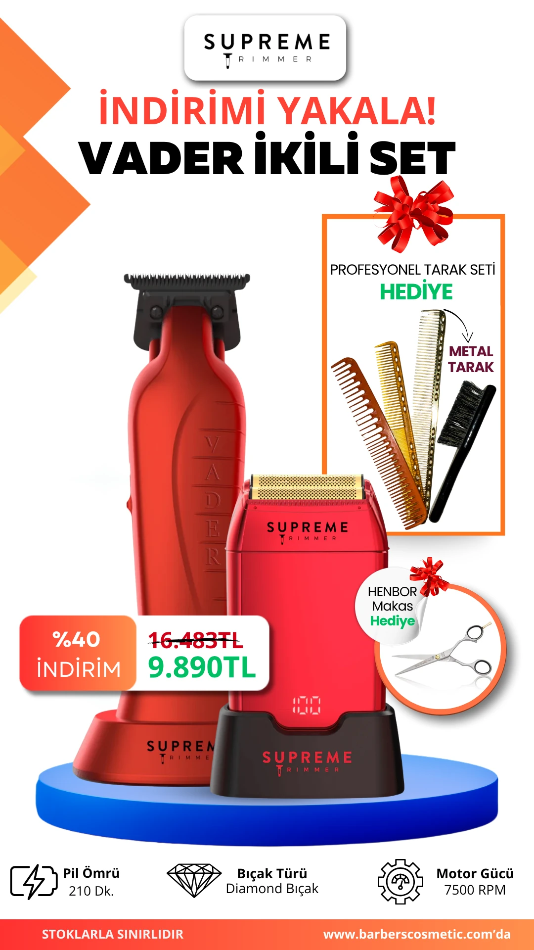 Kırmızı Trimmer & Kırmızı Crunch