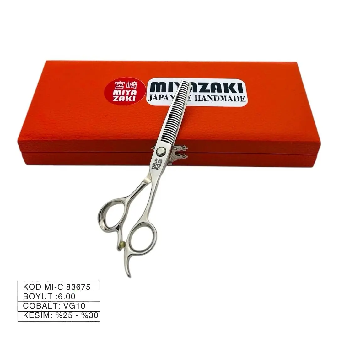 Miyazaki Japanese Handmade 6” MI-C 83675 Cobalt VG10 Kuaför Makası