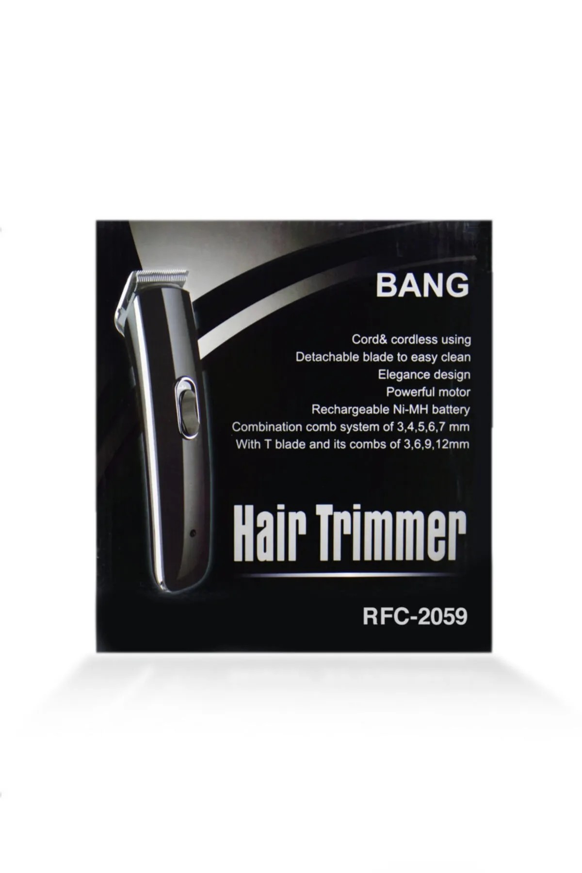 Bang RFC 2059 Saç Kesim Makinesi – Kablolu/Kablosuz, Yedek Kesici, 5 Taraklı