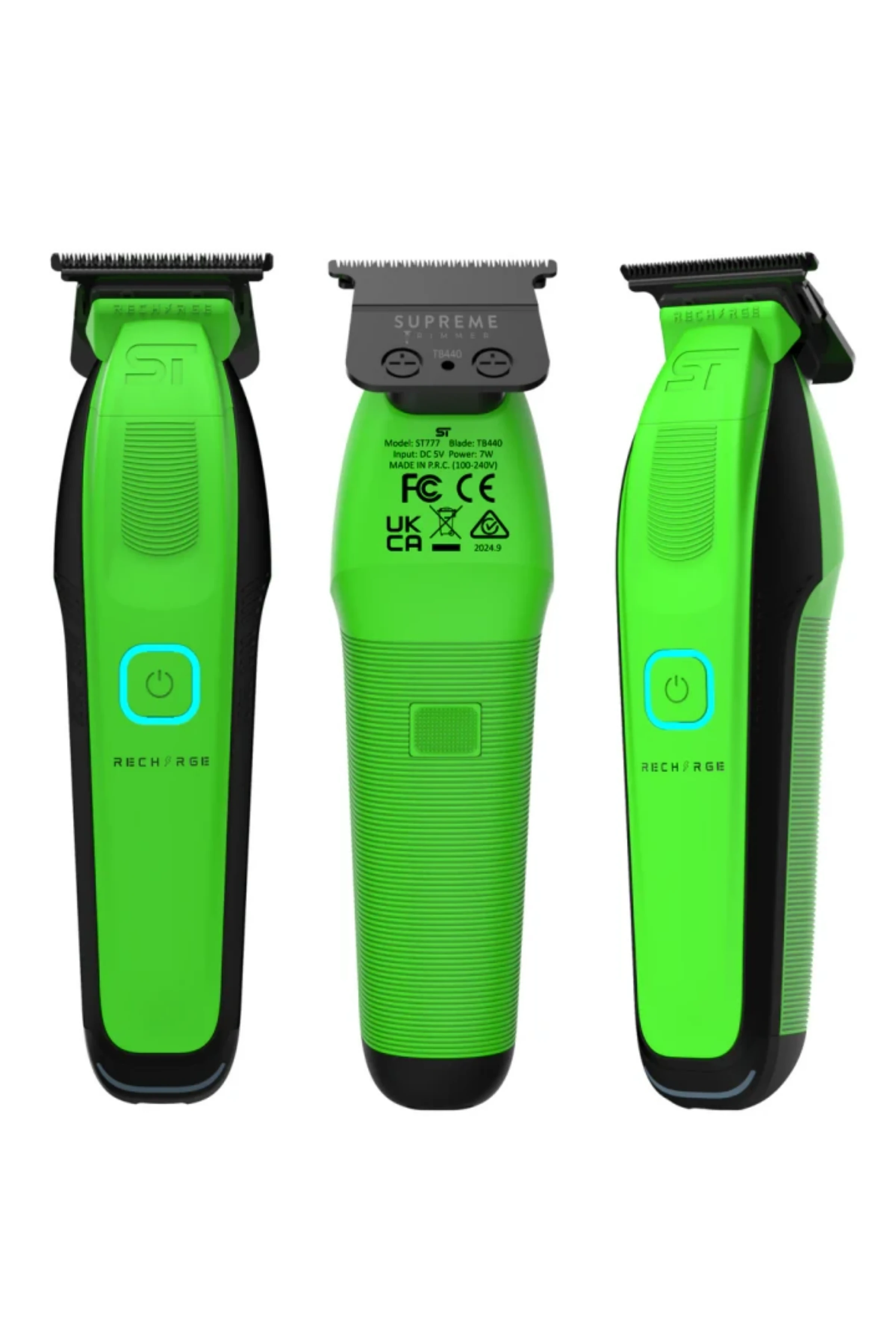 Supreme Trimmer Recharge Tıraş Makineleri Seti 7500+ RPM Motor, 3 Saatlik Pil, Çıkarılabilir Batarya