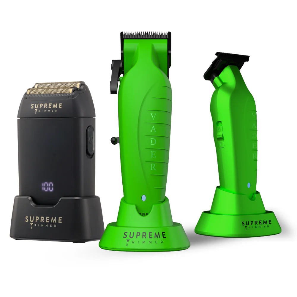 Supreme Trimmer Iguana 3'ü 1 Arada Profesyonel Tıraş Seti (Clipper + Trimmer + Crunch Tıraş Makinesi)