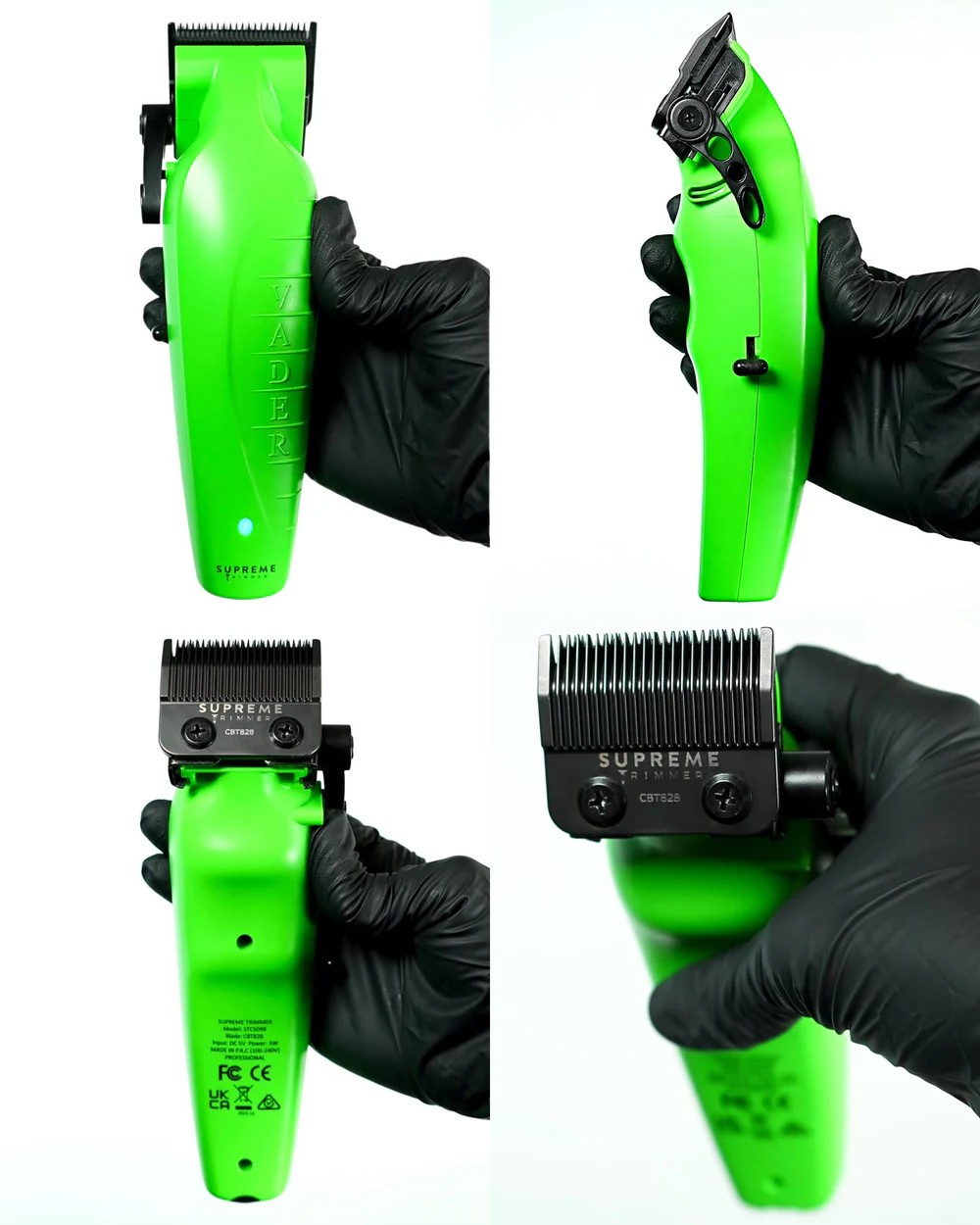 Supreme Trimmer Asit Renk Vader™ Clipper Tıraş Makinesi | Profesyonel Kesim İçin BLDC Motorlu