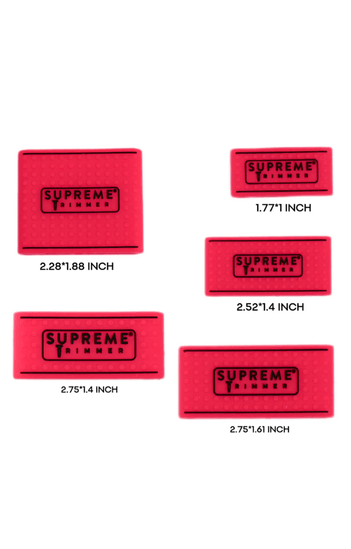 Supreme Trimmer Kırmızı Clipper Grip 5’li Set – Tüm Bedenler İçin Silikon Tutuş Aparatları