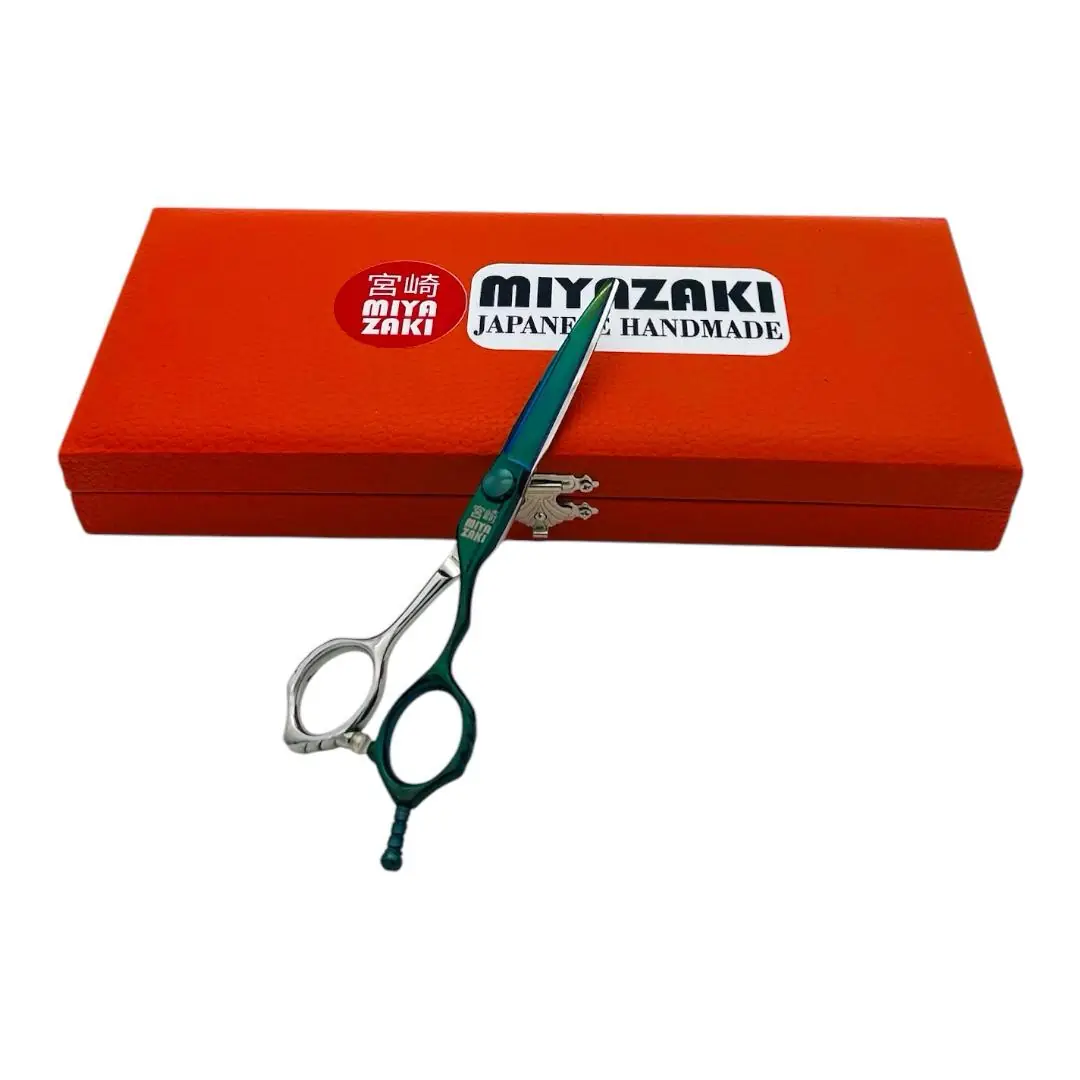 Miyazaki Japanese Handmade 6” Yeşil ATS314 Çelik Saç Kesim Makası
