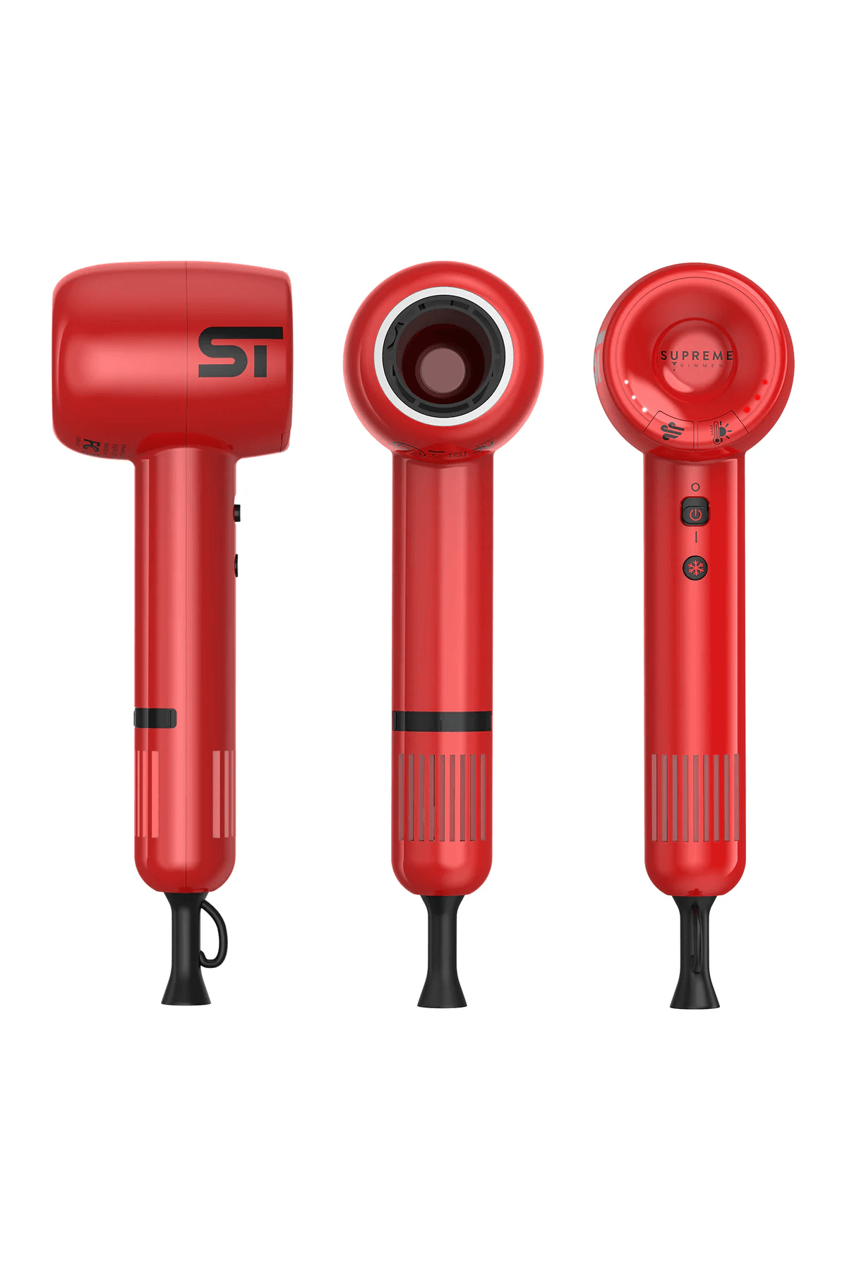 Supreme Trimmer Kırmızı Saç Kurutma Makinesi – 3 Isı 3 Hız Ayarı