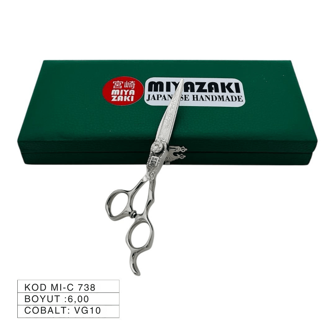 Miyazaki Japanese Handmade 6” VG10 Çelik Saç Kesim Makası Profesyoneller İçin | MI-C 738