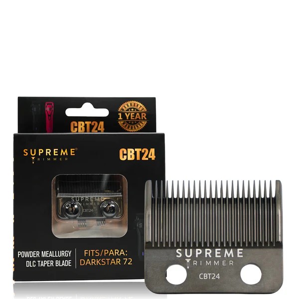 Supreme Trimmer CBT24 DarkStar72 Yedek Tıraş Bıçağı – DLC Kaplamalı, Pas Önleyici, Aşırı Isınmaz