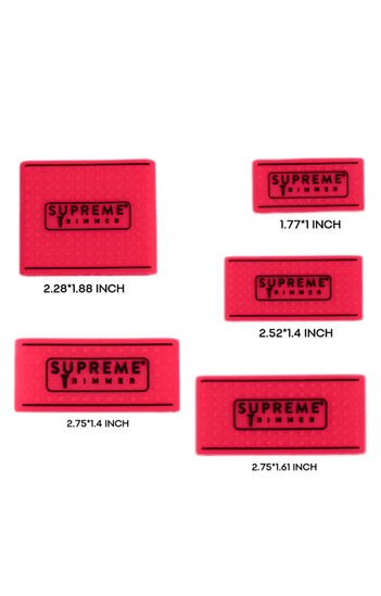 Supreme Trimmer Kırmızı Clipper Grip 5’li Set – Tüm Bedenler İçin Silikon Tutuş Aparatları