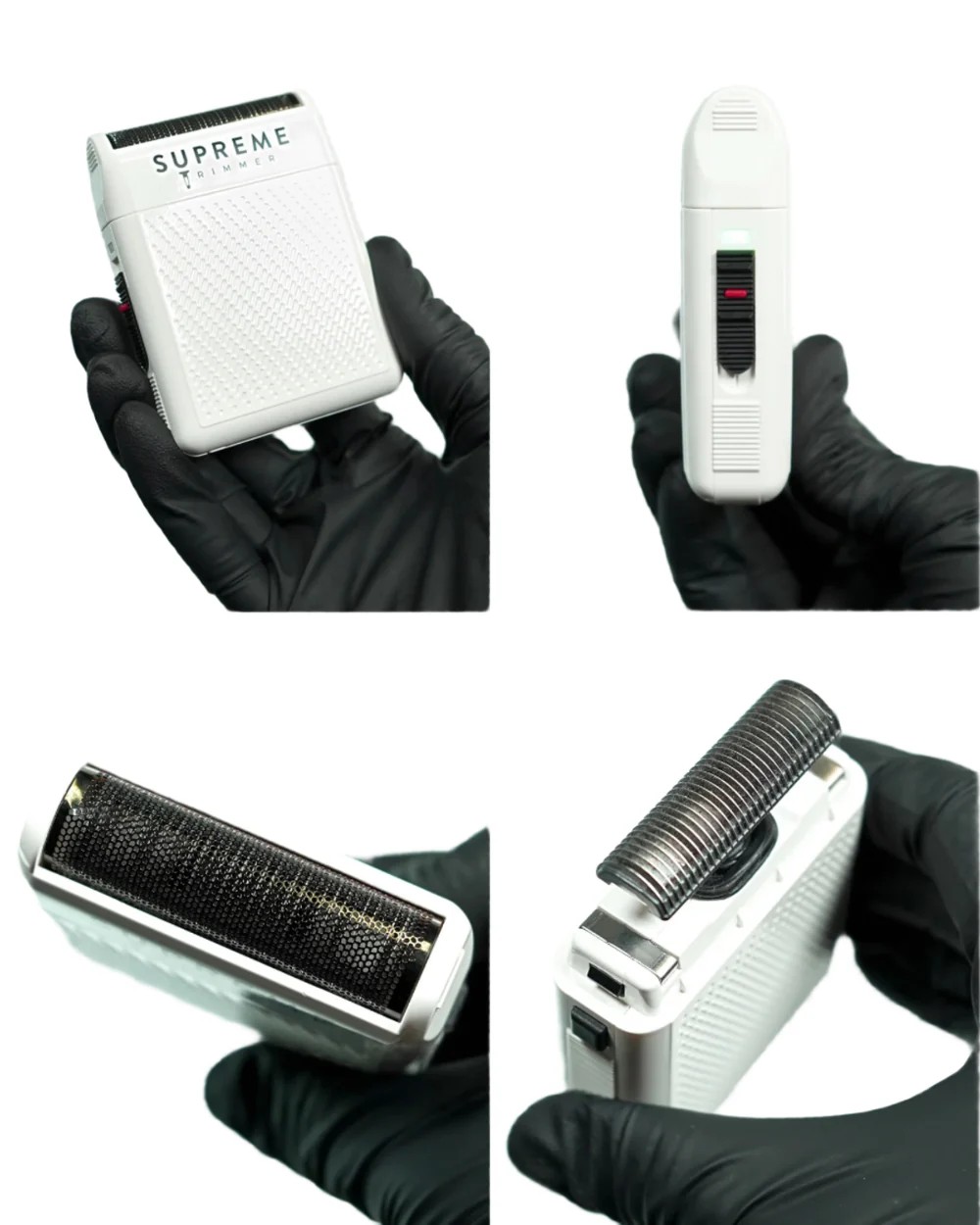 Supreme Trimmer Solo Beyaz Tek Folyo Shaver Tıraş Makinesi | 7800 RPM Motor, Hipoalerjenik Folyo